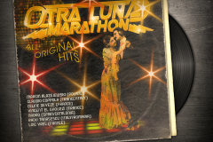 Old vinyl record in a paper case