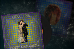 Old vinyl record in a paper case